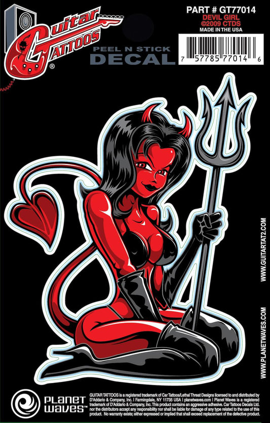 Planet Waves Guitar Tattoo, Devil Girl