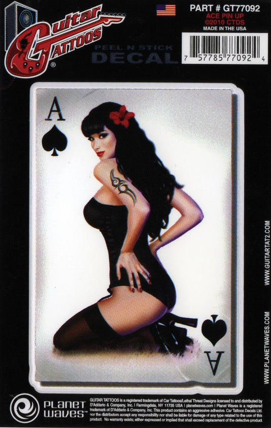 Planet Waves Guitar Tattoo, Ace Pinup