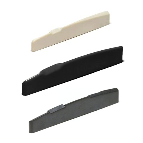 Graph Tech Acoustic Guitar Saddle - Black, 71.3 x 3.37 x 11.13mm, Compensated B, String Saver, Part # 533735