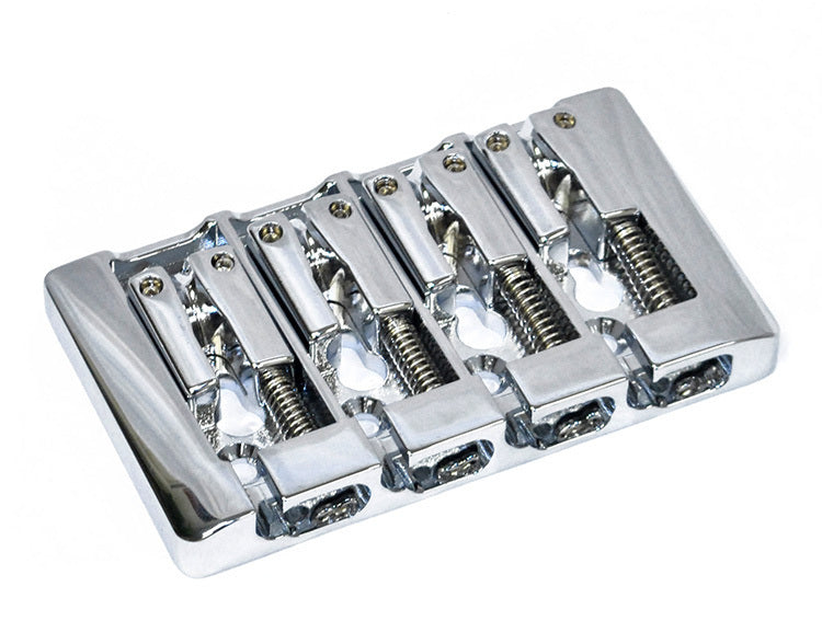 GT Bass Bridge with Zinc Saddles Chrome Finish 4-String 19mm String Spacing