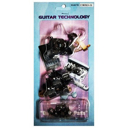 GT Acoustic/Electric Guitar Kluson Style Tuning Machines in Nickel Finish (3+3) — view 2