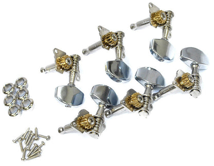 GT Acoustic/Electric Guitar Chrome Finish Open Geared Tuning Machines (3+3) — view 2