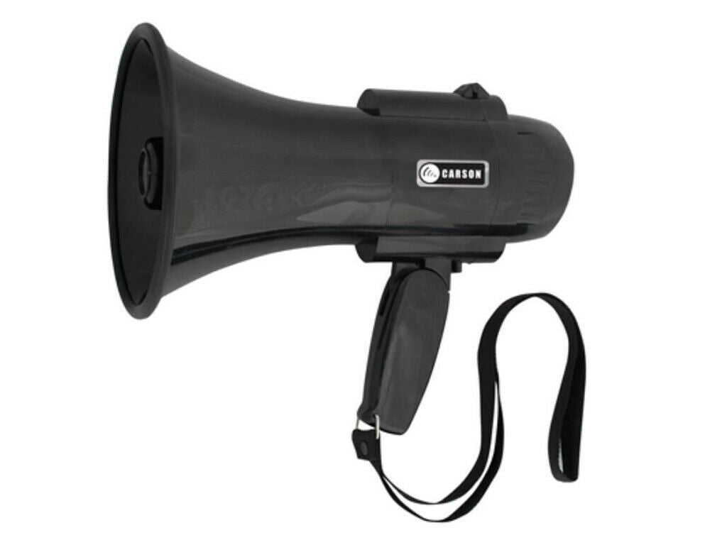 Carson15w Megaphone with Record Fold Away Pistol Grip