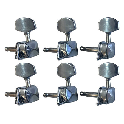 GT Left-Handed Chrome Finish 6-Inline Guitar Tuning Machines — view 2