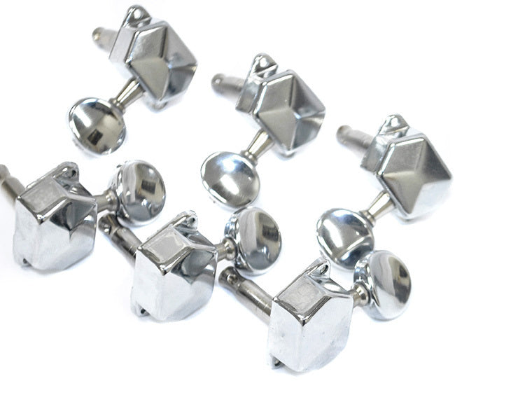 GT Electric Guitar Chrome Finish 6-Inline Covered Tuning Machines