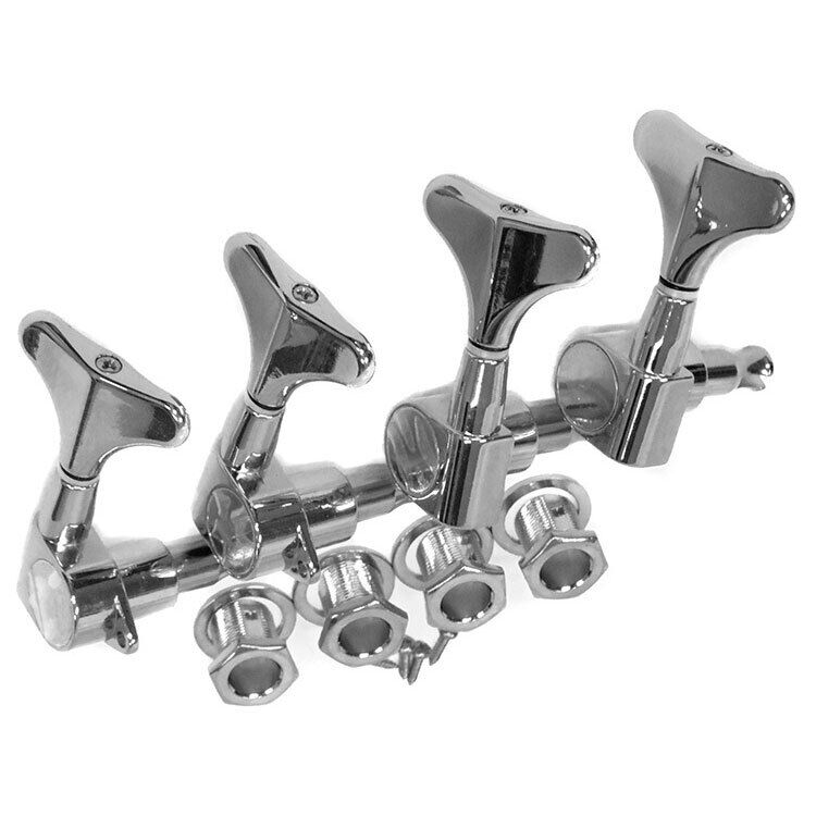 GT Electric Bass Guitar Sealed Tuning Machines Chrome Finish (2+2) — view 4