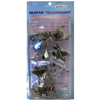 GT Electric Bass Guitar Sealed Tuning Machines Chrome Finish (2+2) — view 2