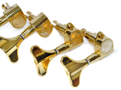 GT Electric Bass Guitar Sealed Tuning Machines Gold Finish 2+2
