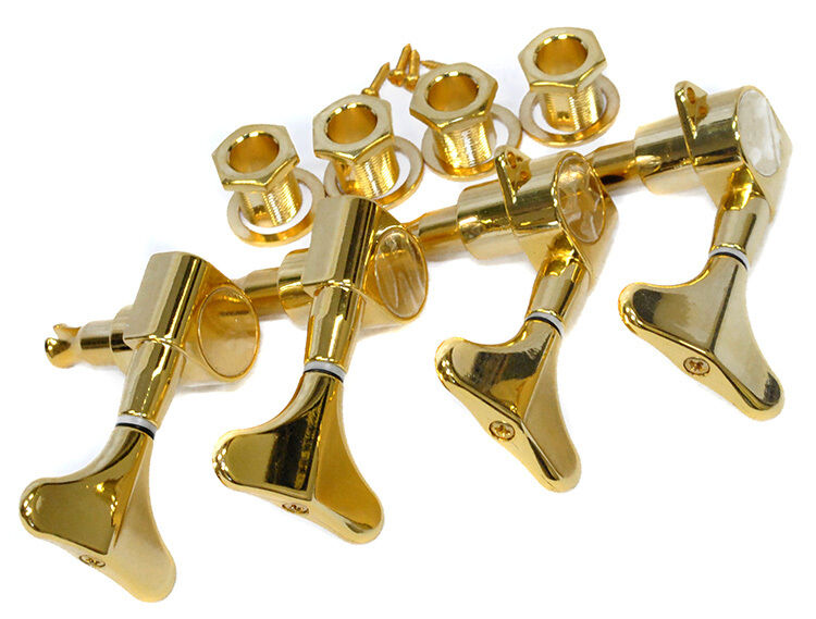 GT Electric Bass Guitar Sealed Tuning Machines Gold Finish 2+2 — view 2