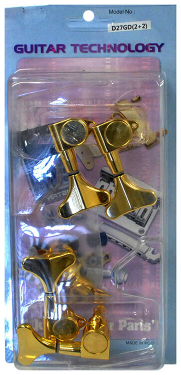 GT Electric Bass Guitar Sealed Tuning Machines Gold Finish 2+2 — view 3