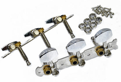 GT Acoustic Guitar Open Gear Tuning Machines Nickel Finish 3+3 — view 2