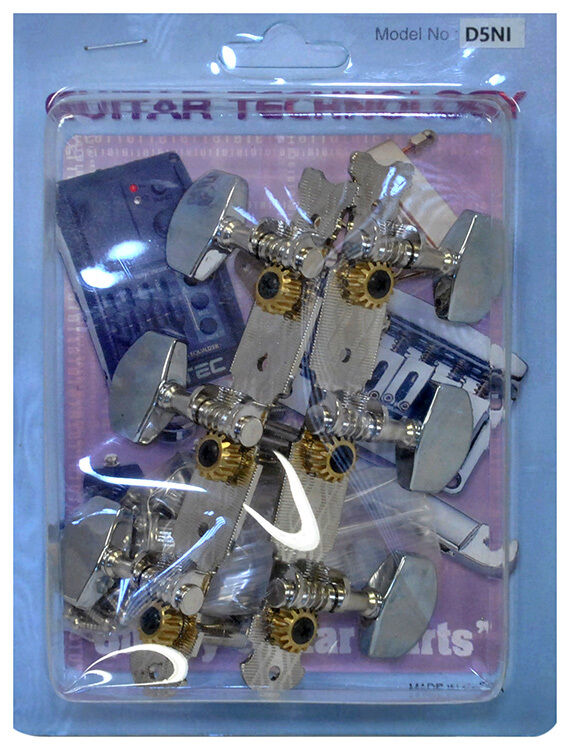 GT Acoustic Guitar Open Gear Tuning Machines Nickel Finish 3+3 — view 3