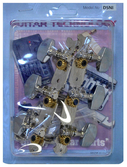 GT Acoustic Guitar Open Gear Tuning Machines Nickel Finish 3+3 — view 3