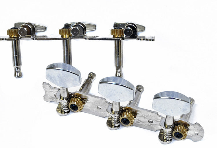 GT Acoustic Guitar Open Gear Tuning Machines Nickel Finish 3+3