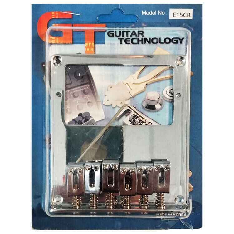 GT Humbucker TL-Style Electric Guitar Bridge - Chrome Finish — view 2