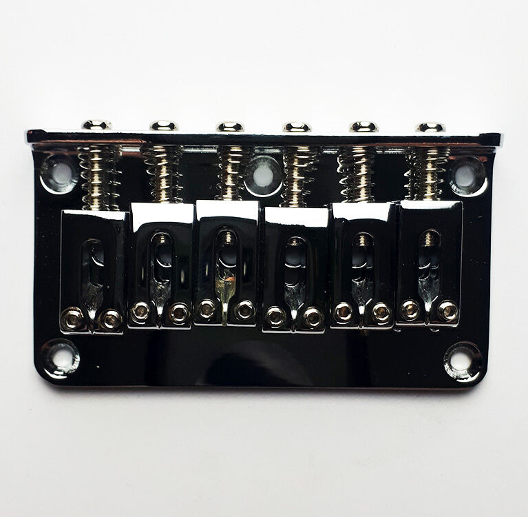 GT Contemporary ST-Style Hardtail Electric Guitar Bridge - Chrome Finish — view 2