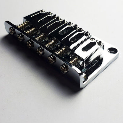 GT Contemporary ST-Style Hardtail Electric Guitar Bridge - Chrome Finish — view 3