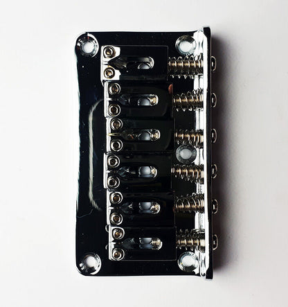 GT Contemporary ST-Style Hardtail Electric Guitar Bridge - Chrome Finish — view 4