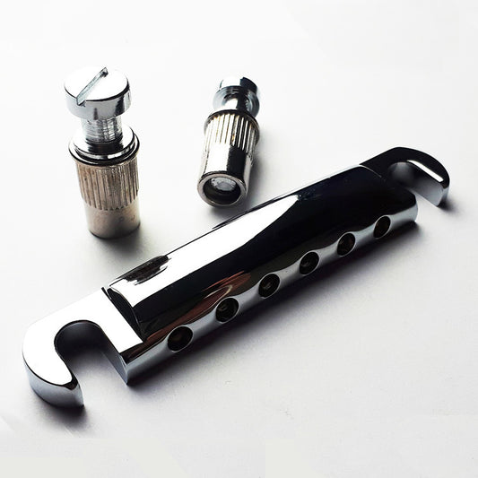 GT Vintage LP-Style Electric Guitar Stop Tailpiece Chrome Finish