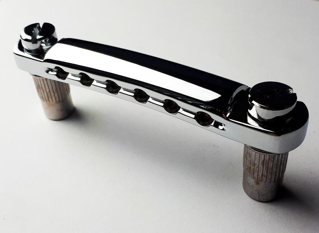 GT Vintage LP-Style Electric Guitar Stop Tailpiece Chrome Finish — view 3