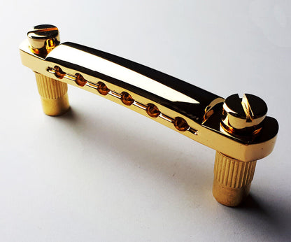 GT Vintage LP-Style Electric Guitar Stop Tailpiece Gold Finish — view 3