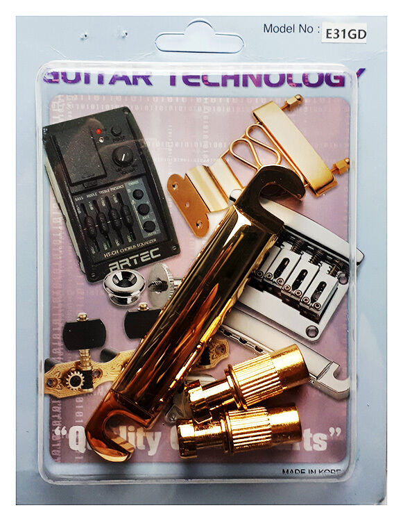 GT Vintage LP-Style Electric Guitar Stop Tailpiece Gold Finish — view 4