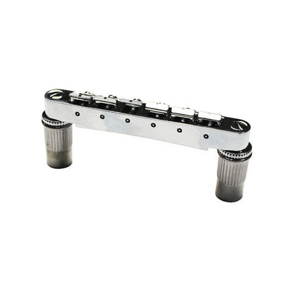 GT Vintage Style Tune-O-Matic Electric Guitar Bridge Chrome Finish — view 4