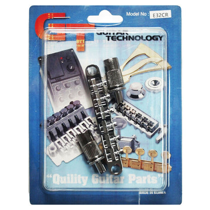 GT Vintage Style Tune-O-Matic Electric Guitar Bridge Chrome Finish — view 2