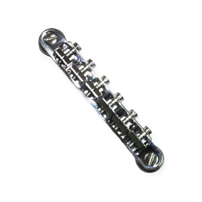 GT Vintage Style Tune-O-Matic Electric Guitar Bridge Chrome Finish — view 6
