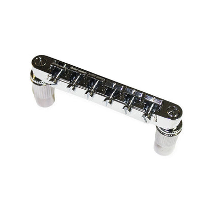GT Vintage Style Tune-O-Matic Electric Guitar Bridge Chrome Finish — view 3