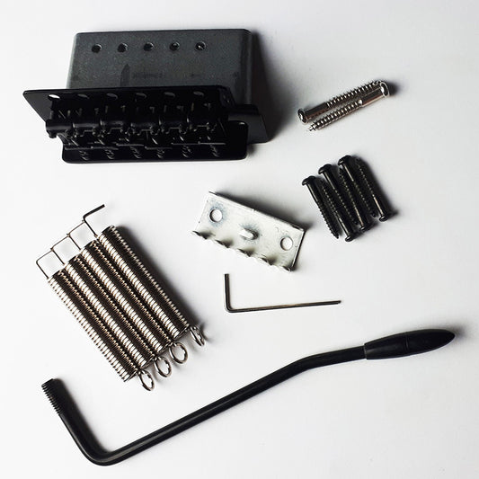 GT Vintage ST Style 6-Point Tremolo Bridge Black Finish for Electric Guitar