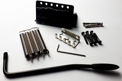 GT Vintage ST Style 6-Point Tremolo Bridge Black Finish for Electric Guitar — view 3