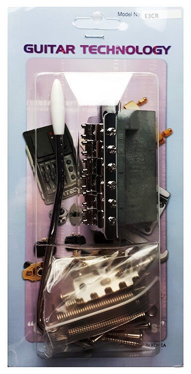 GT Vintage ST Style Complete 6-Point Tremolo Bridge Chrome Finish for Electric Guitars — view 4