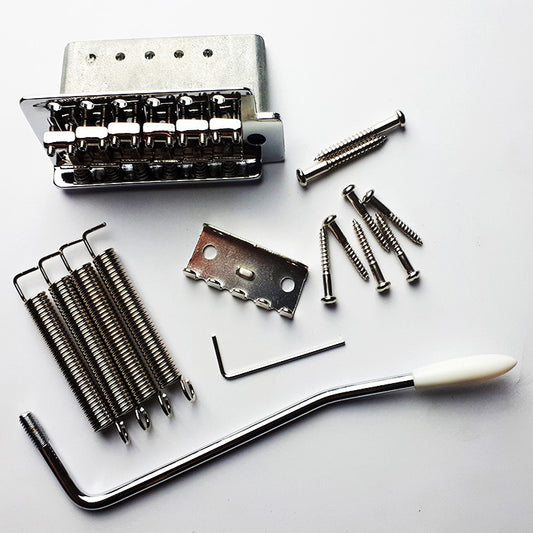 GT Vintage ST Style Complete 6-Point Tremolo Bridge Chrome Finish for Electric Guitars