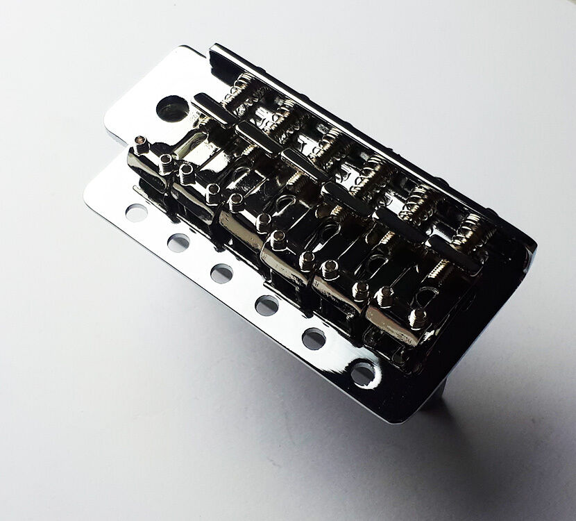 GT Vintage ST Style Complete 6-Point Tremolo Bridge Chrome Finish for Electric Guitars — view 2