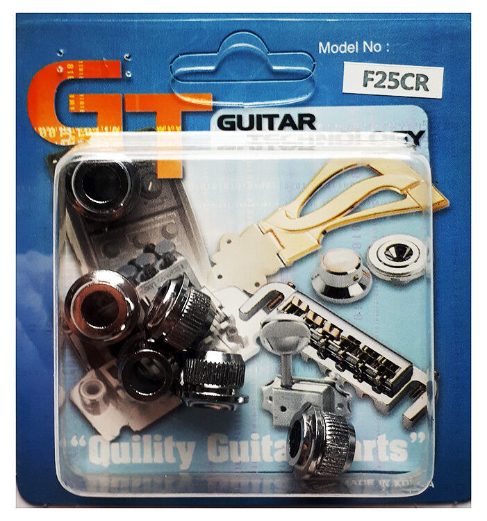 GT Machine Head Bushings Chrome Finish Pack of 6 — view 4
