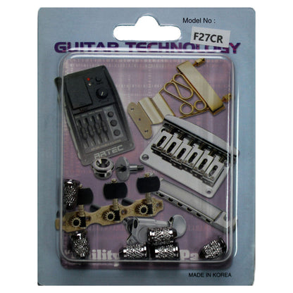 GT Electric Guitar String Ferrules Chrome Finish Pack of 6 — view 2