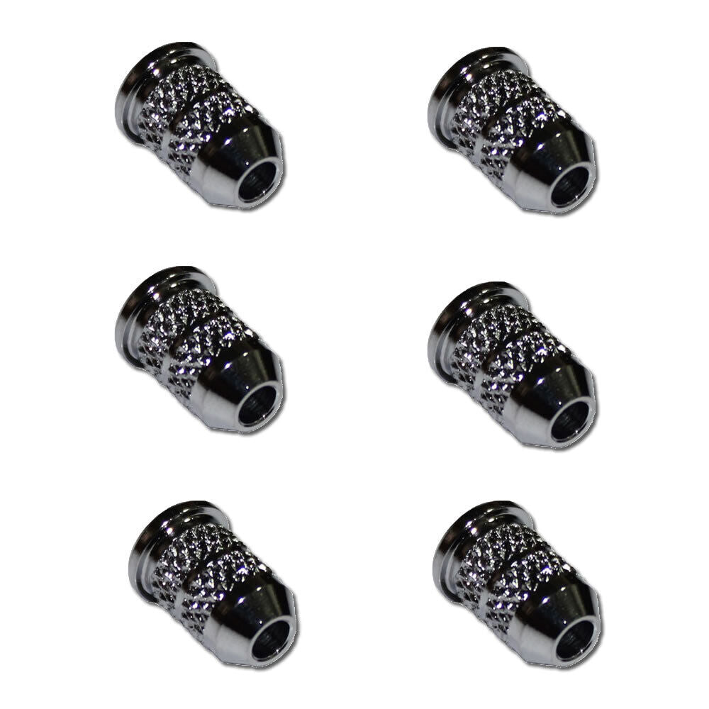 GT Electric Guitar String Ferrules Chrome Finish Pack of 6 — view 3