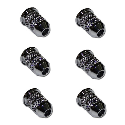 GT Electric Guitar String Ferrules Chrome Finish Pack of 6 — view 3