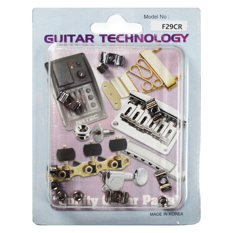 GT Electric Guitar String Retainer Chrome Finish Pack of 6 — view 2