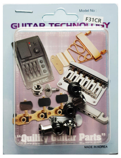 GT Electric Guitar String Retainer Chrome Finish Pack of 6 — view 4