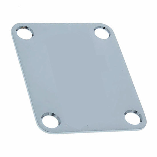 GT 4-Hole Neck Plate in Chrome Finish, Screws Not Included
