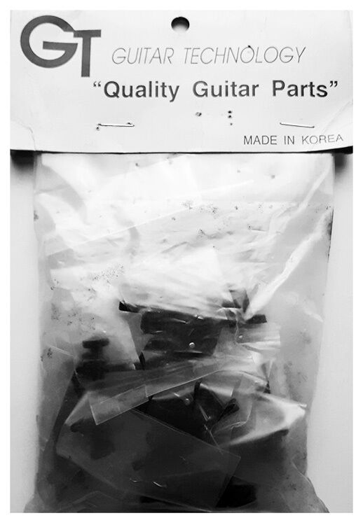 GT Floyd Rose Style Double Lock Electric Guitar Bridge Saddles Black Finish Pack of 6 — view 5