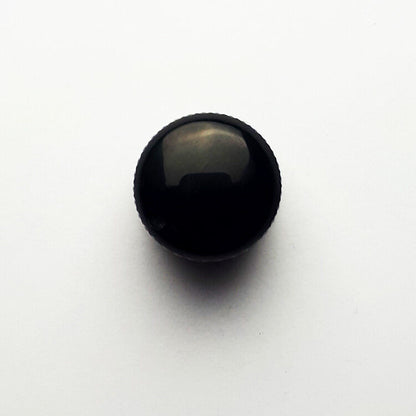GT Metal Knurled Dome Knobs with Marker, Black Finish, Pack of 2 — view 2