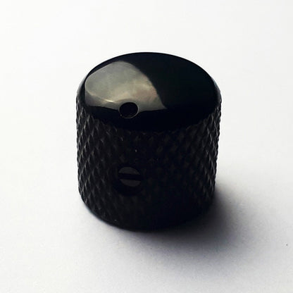 GT Metal Knurled Dome Knobs with Marker, Black Finish, Pack of 2
