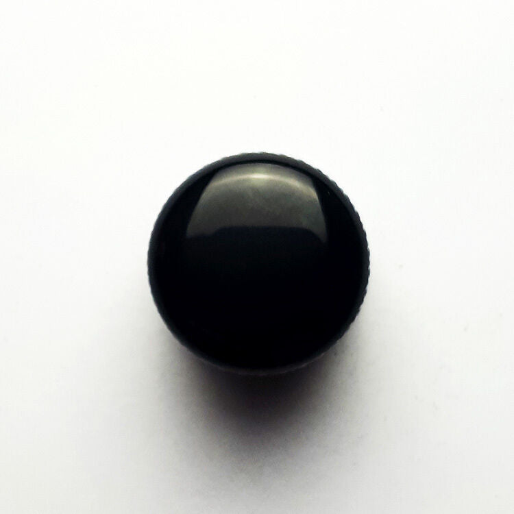 GT Metal Knurled Dome Knobs Black Finish Set Screw (Pk-2) — view 2