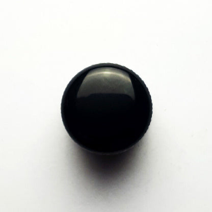 GT Metal Knurled Dome Knobs Black Finish Set Screw (Pk-2) — view 2
