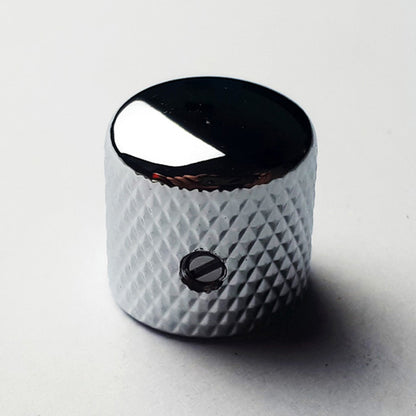 GT Metal Knurled Dome Knobs Chrome Finish Set Screw (Pk-2)