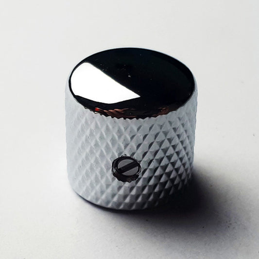 GT Metal Knurled Dome Knobs Chrome Finish Set Screw (Pk-2)