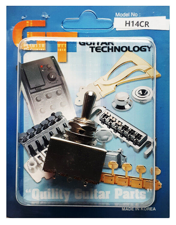 GT 3-Way Toggle Switch with Chrome Tip for LP-Style Guitars (Pk-1) — view 4